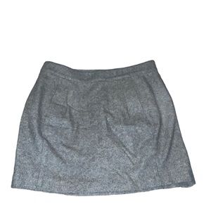 Fossil Gray Wool Pencil Skirt with back zip size 2